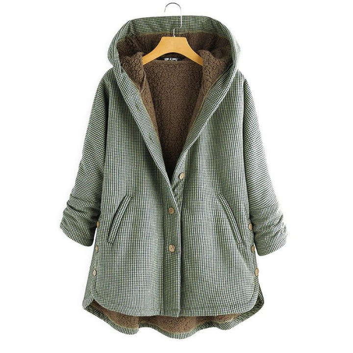 Dulce | Checked Hooded Coat