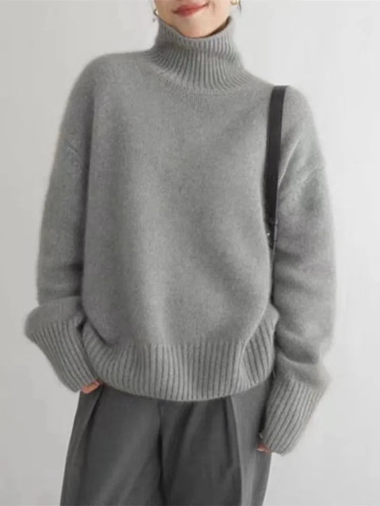 Grace&Mary™ – Cashmere High Collar