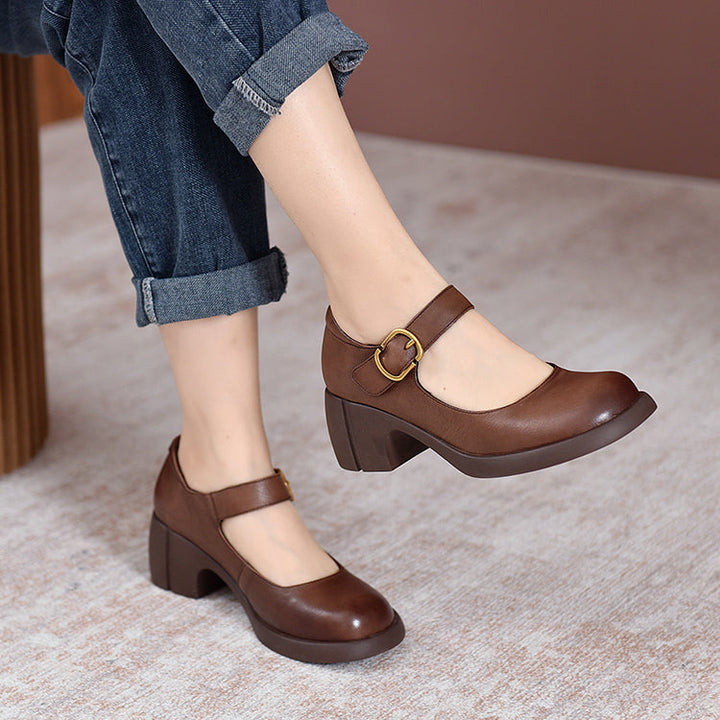 Celeste Leather Mary Janes