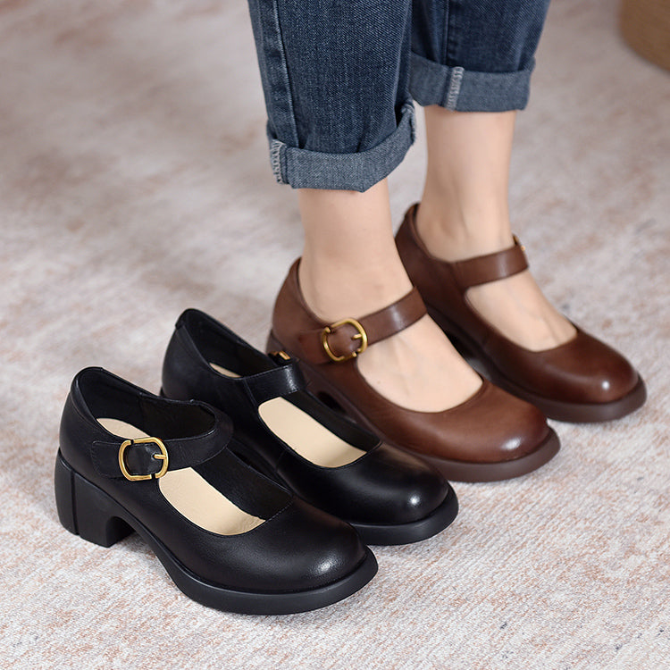 Celeste Leather Mary Janes