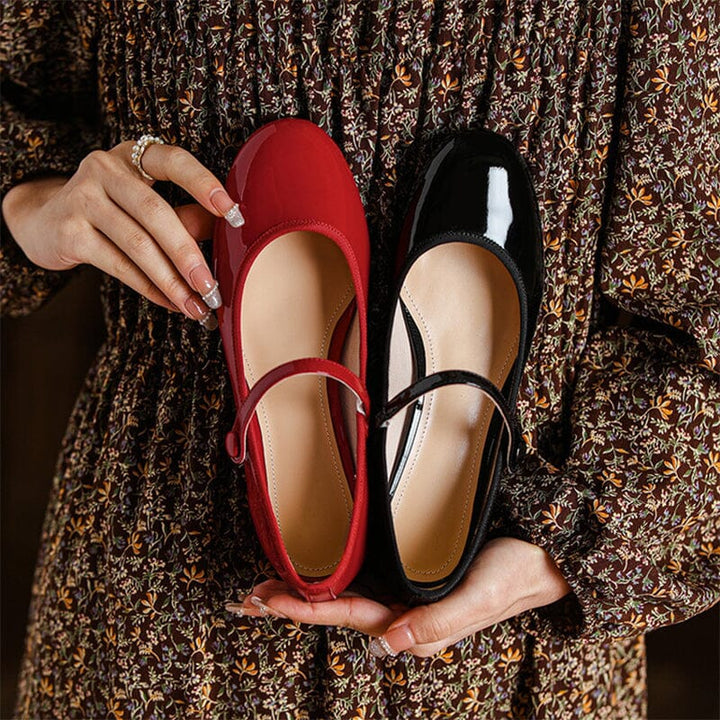 Daisy Leather Mary Janes
