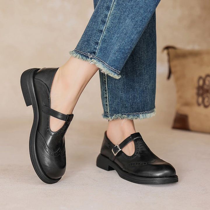 Elise Leather Mary Janes