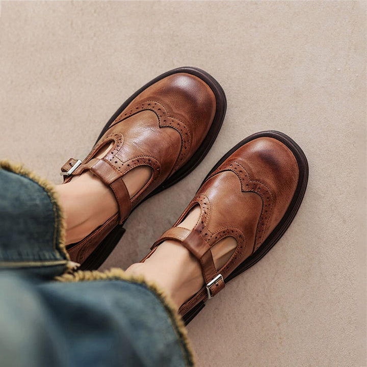 Elise Leather Mary Janes