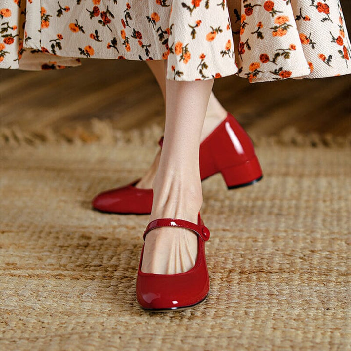 Daisy Leather Mary Janes