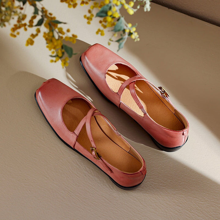 Clara Leather Mary Janes