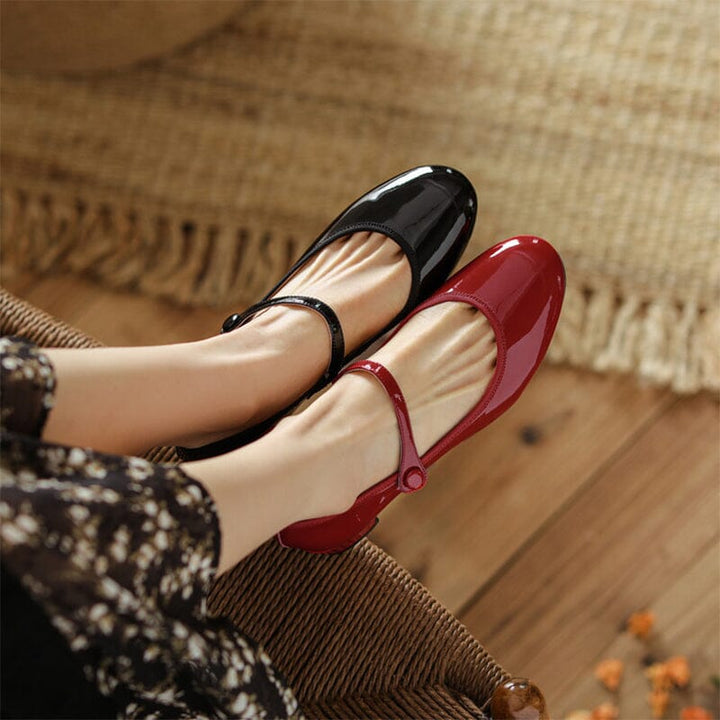 Daisy Leather Mary Janes