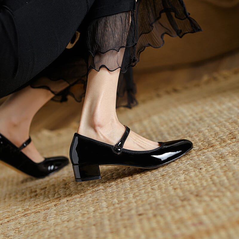 Daisy Leather Mary Janes