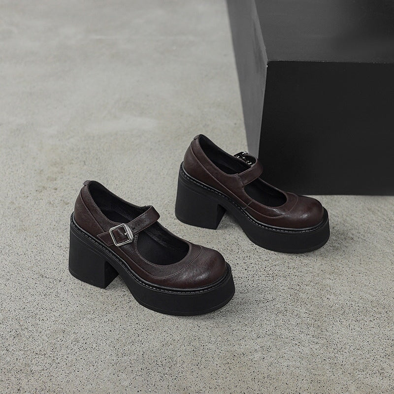 Evie Leather Pumps