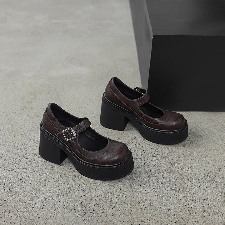 Evie Leather Pumps
