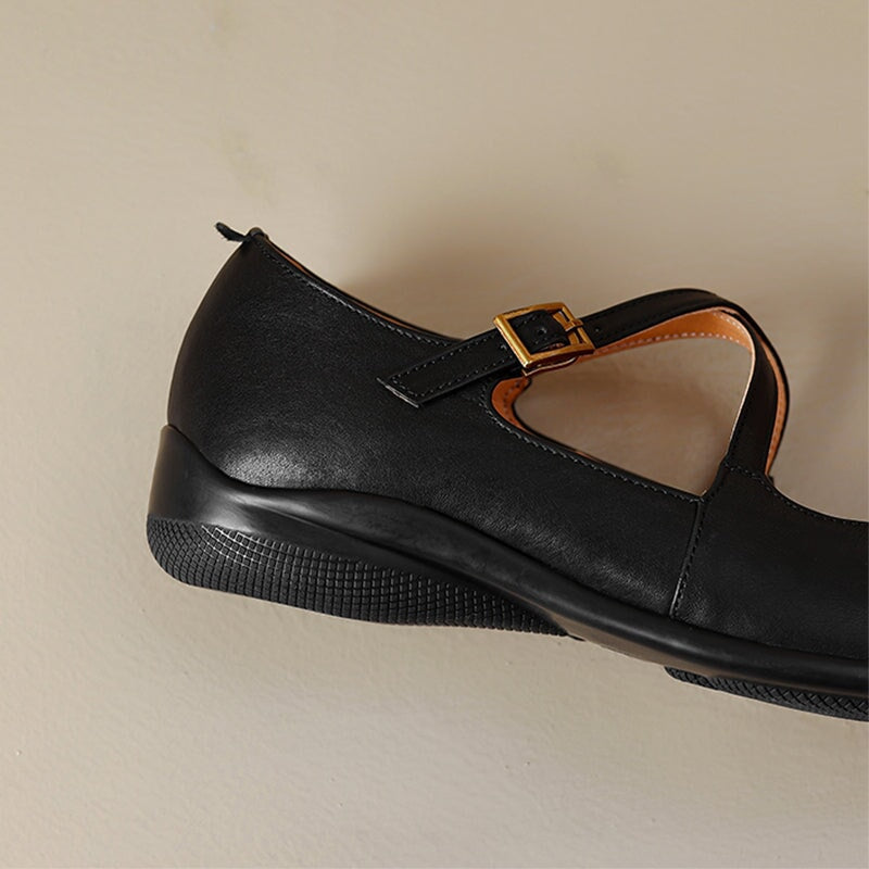 Clara Leather Mary Janes