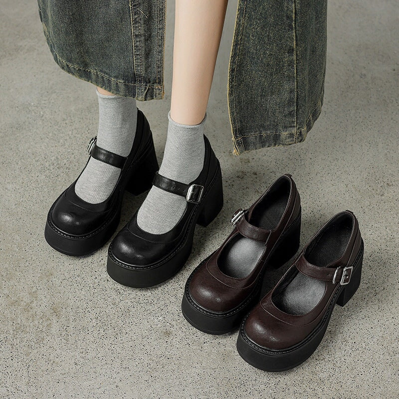 Evie Leather Pumps