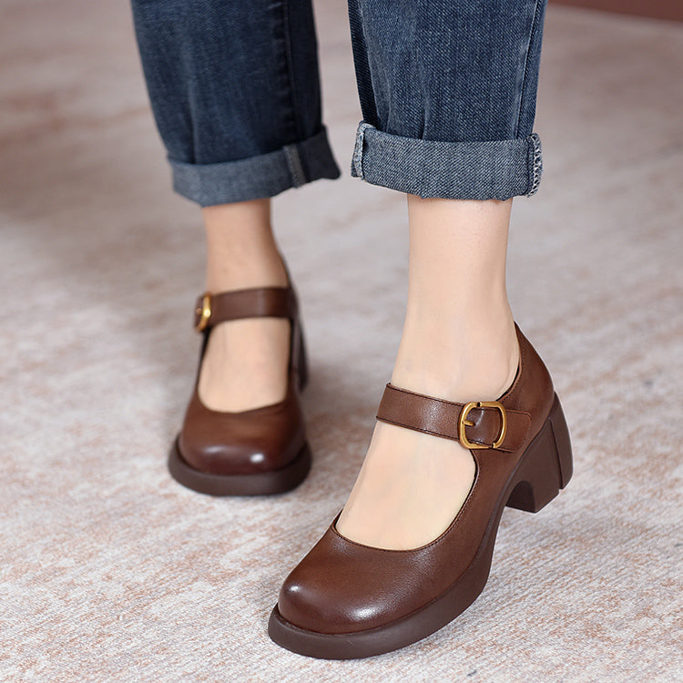 Celeste Leather Mary Janes