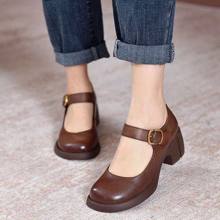 Celeste Leather Mary Janes