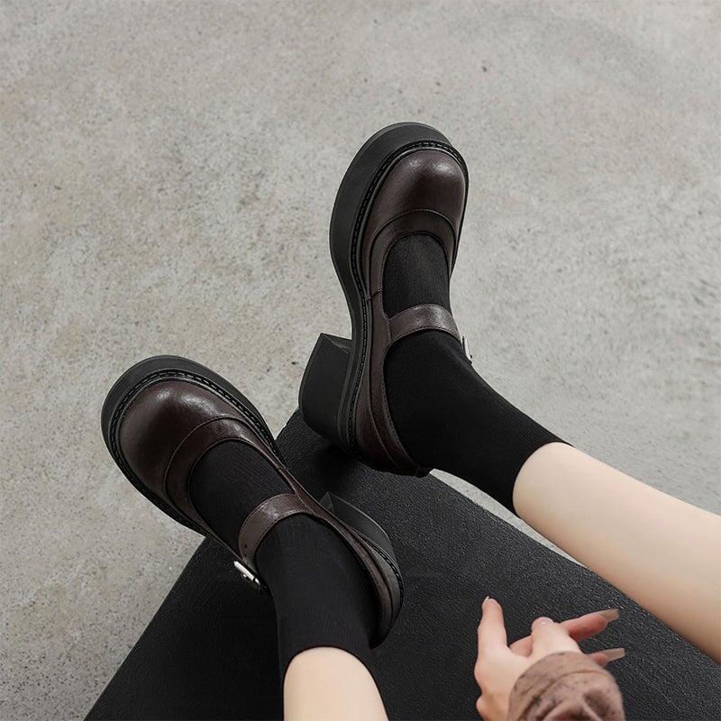 Evie Leather Pumps