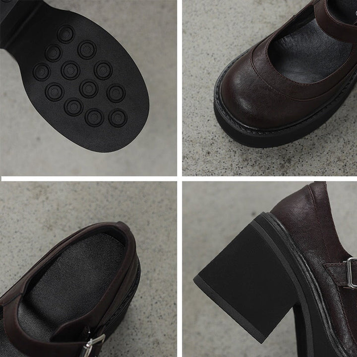 Evie Leather Pumps