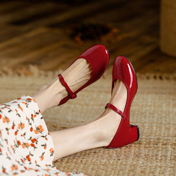 Daisy Leather Mary Janes