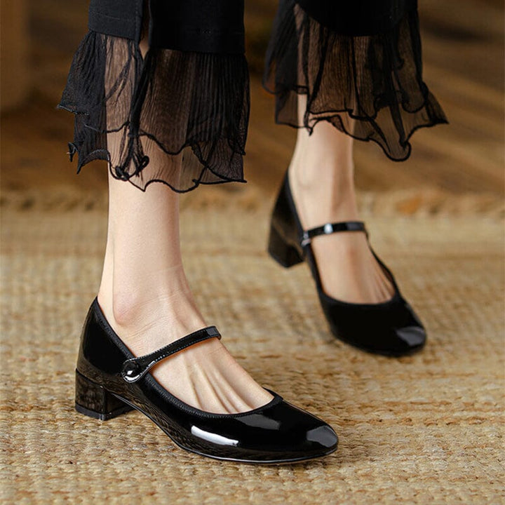 Daisy Leather Mary Janes