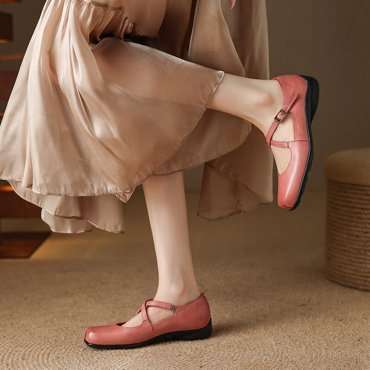 Clara Leather Mary Janes