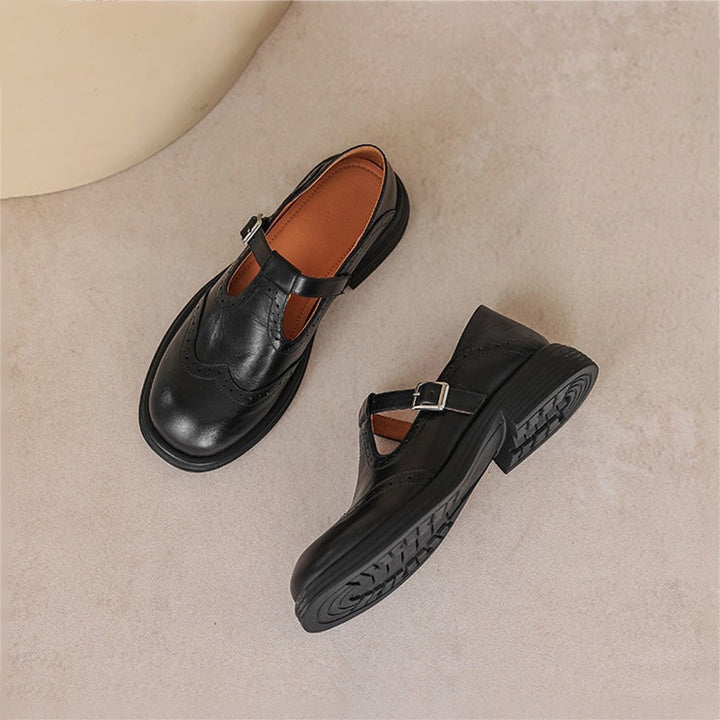 Elise Leather Mary Janes