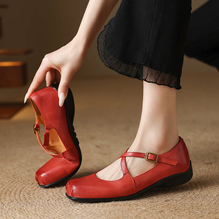 Clara Leather Mary Janes