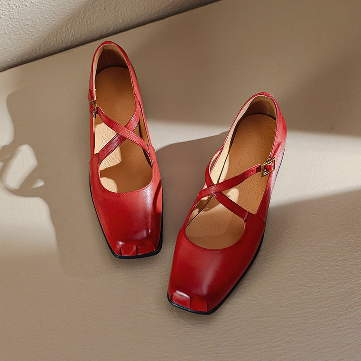 Clara Leather Mary Janes