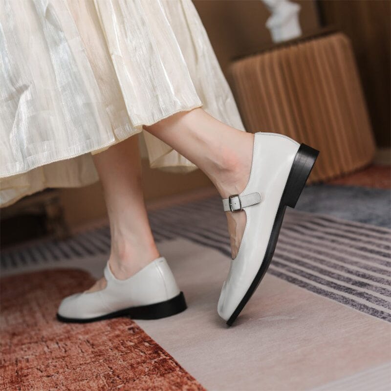 Victoria Leather Mary Janes