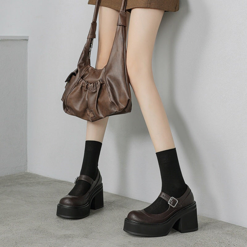 Evie Leather Pumps
