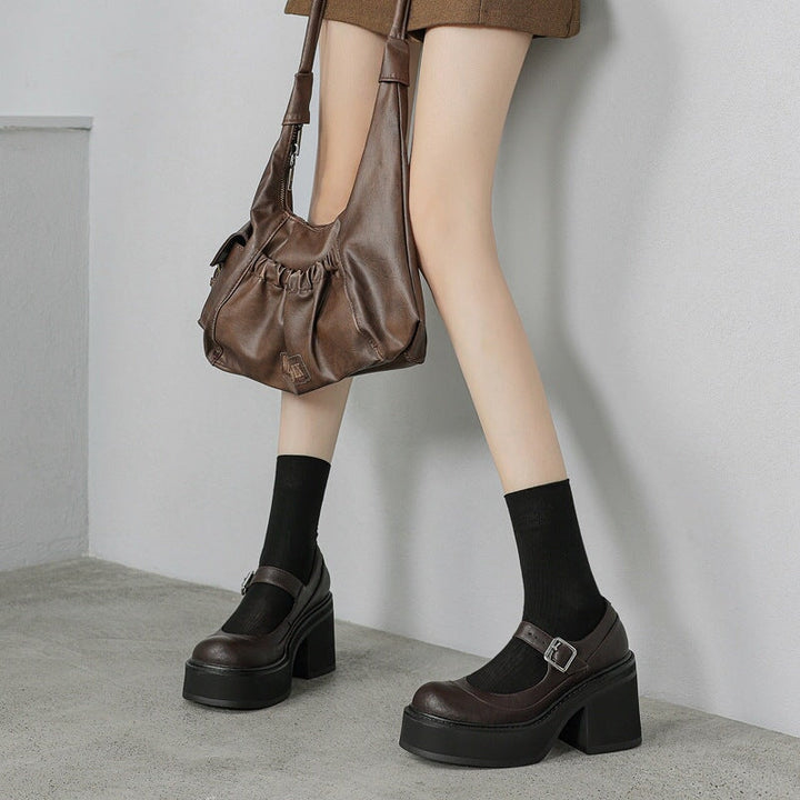Evie Leather Pumps