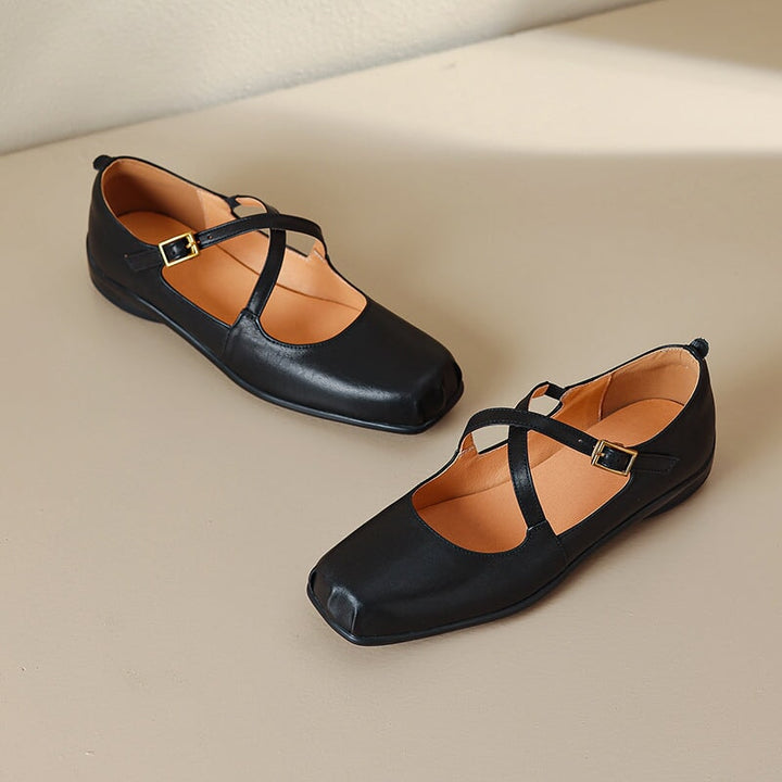 Clara Leather Mary Janes