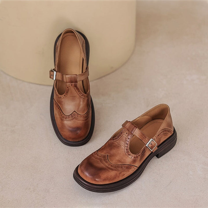 Elise Leather Mary Janes