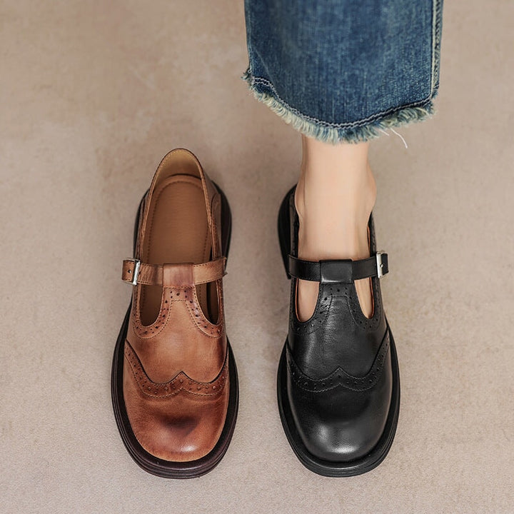 Elise Leather Mary Janes